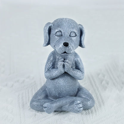 Mythstone Meditating Zen Dog Cat Frog Decoration