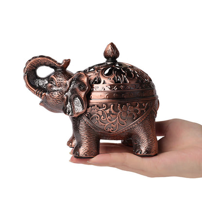 Mythstone Elephant Alloy Incense Holder Home Decoration Incense Burner