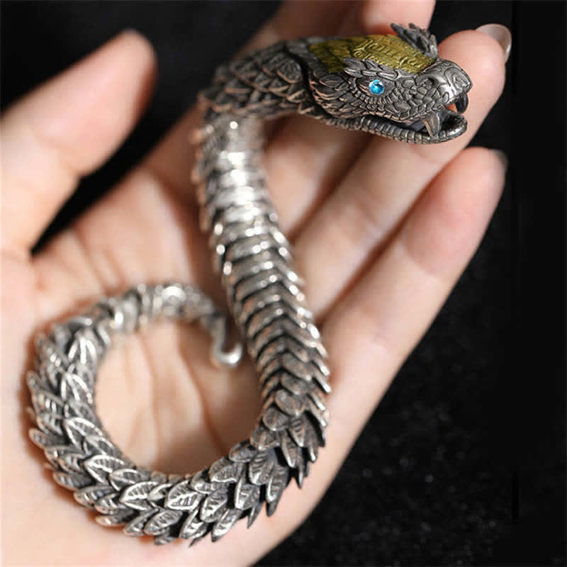 Mythstone Dragon Snake Handmade Amulet Protection Chain Bracelet