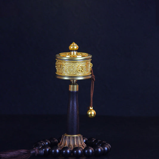 Mythstone Tibetan Lucky Prayer Wheel Six True Words Decoration