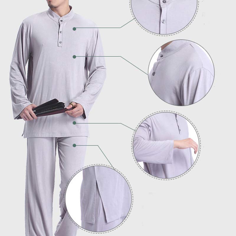 Conjunto de ropa para hombre para practicar yoga, tai chi, meditación y oración espiritual con Mythstone