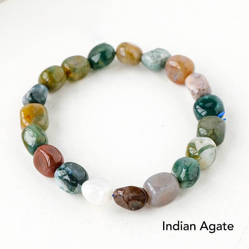 Natural Irregular Shape Crystal Stone Spiritual Awareness Bracelet