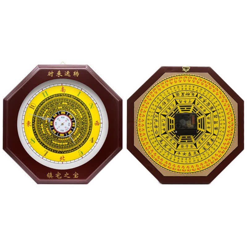 Mythstone Feng Shui Bagua Map Balance Energy Map Wall Clock