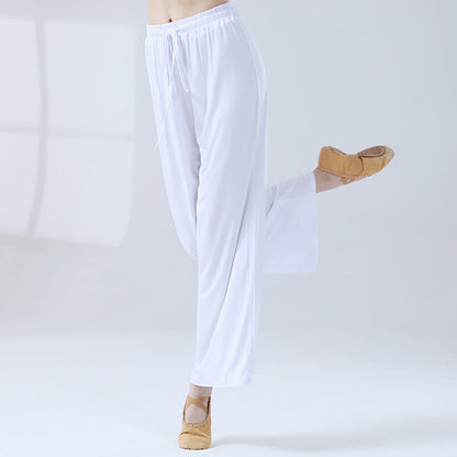 Mythstone Loose Modal Drawstring Wide Leg Pants For Yoga Dance