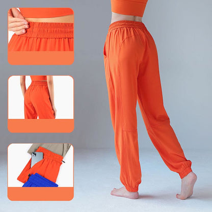 Pantalones deportivos de yoga y fitness de cintura alta Mythstone con bolsillos 