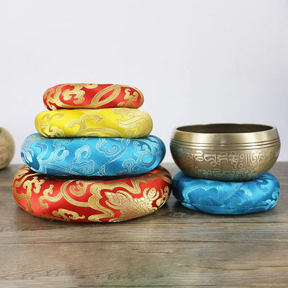 Mythstone Tibetan Singing Bowl Handcraft Cushion Decoration