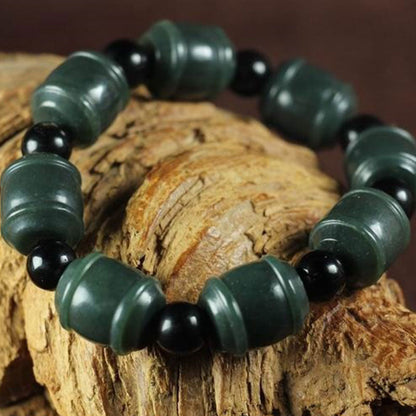 Mythstone Natural Cyan Jade Cure Bracelet