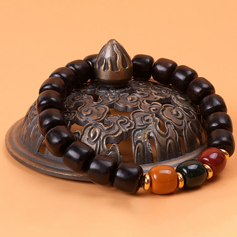 Mythstone Ebony Wood Rosewood Peace Balance Bracelet