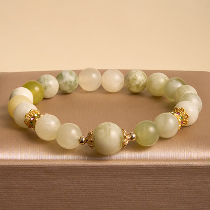 Mythstone Green Grape Color Jade Abundance Bracelet