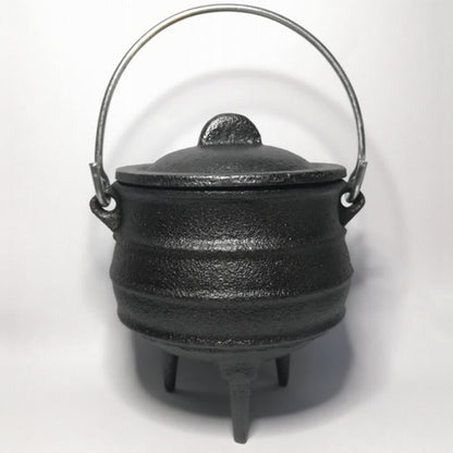 Mythstone Cast Iron Cauldron Prayer Altar Burning Holder Incense Sage Smudging Rituals Use Items