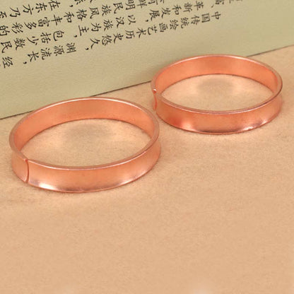 Mythstone Copper Wealth Luck Cuff Bracelet Bangle