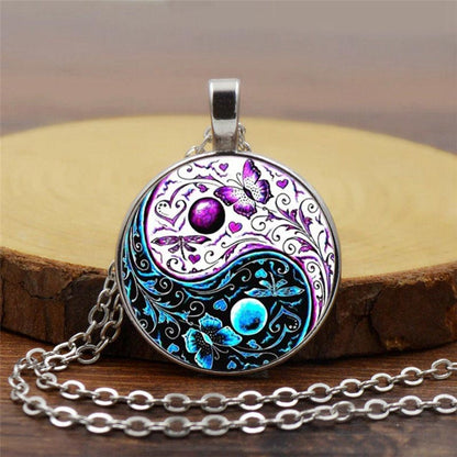 Mythstone Yin Yang Chain Balance Necklace Pendant