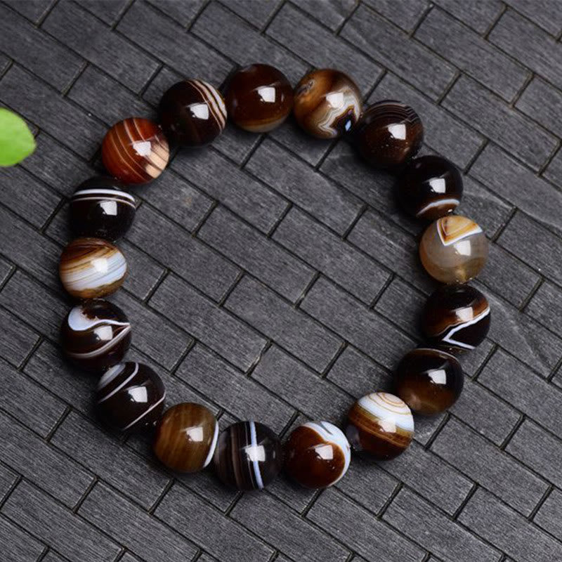 Mythstone Tibetan Sardonyx Happiness Positive Bracelet