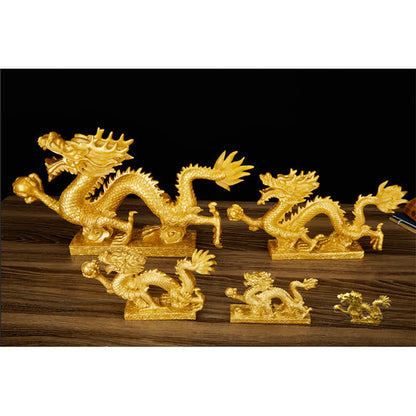 Mythstone Feng Shui Dragon Auspicious Cloud Wealth Luck Decoration