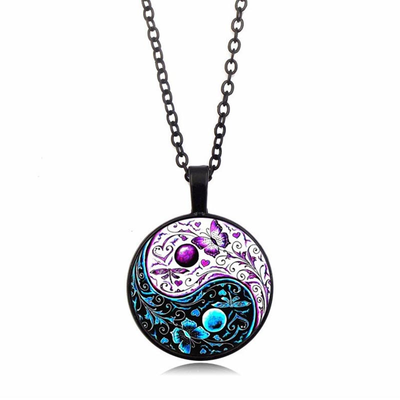 Mythstone Yin Yang Chain Balance Necklace Pendant