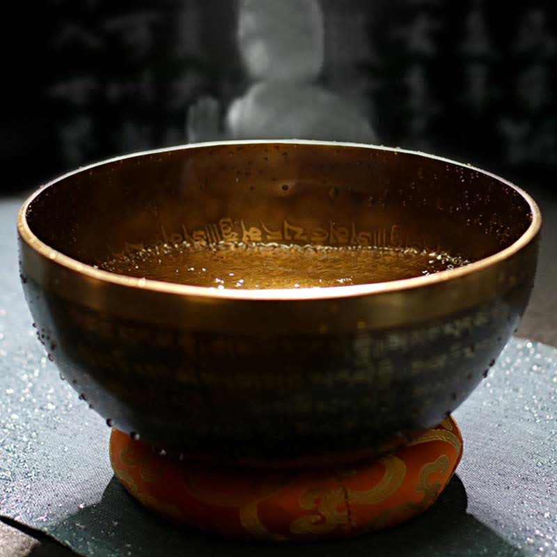 Mythstone Sutra Singing Bowl Handcrafted for Healing and Meditation Positive Energy Sound Bowl Set