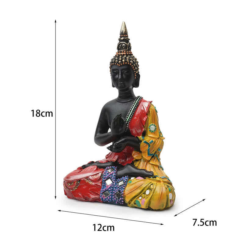 Mythstone Thai Buddha Serenity Resin Statue Decoration