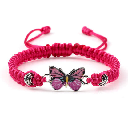 Pulsera con dije de mariposa y amor por la libertad de Mythstone