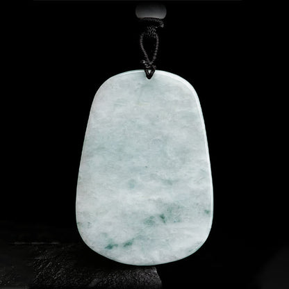 Mythstone Natural Jade Laughing Buddha Maitreya Buddha Luck String Necklace Pendant