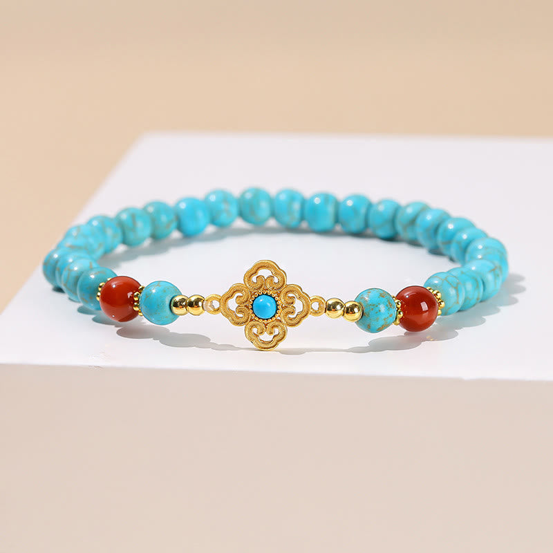 Mythstone Turquoise Bead Protection Balance Bracelet