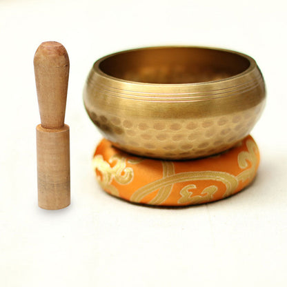 Mythstone Tibetan Sound Bowl Handcrafted for Relaxation and Mindfulness Meditation Singing Bowl Set