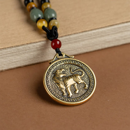 12 Chinese Zodiac Blessing Wealth Fortune Necklace Pendant