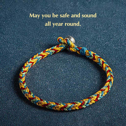 Mythstones "May you be safe and sound all year round" Lucky Multicolored Bracelet