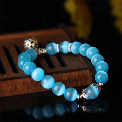 Mythstone Tibetan Cat Eye Lucky Bracelet