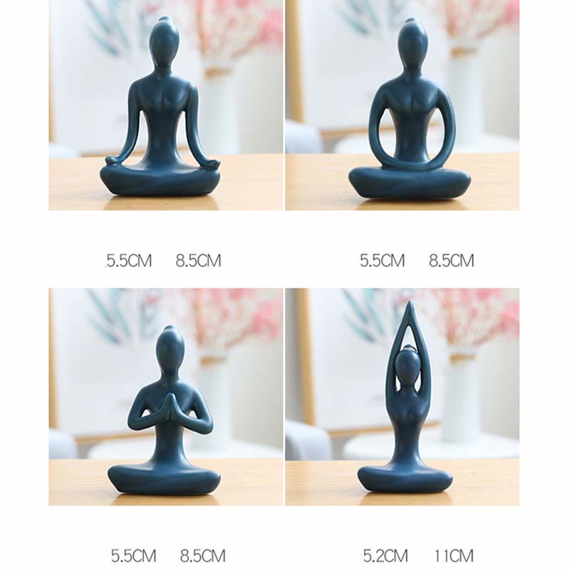 Mythstone AMythstonetract Yoga Meditation Exercise Ceramics Spiritual Figurine Sculpture Decoration