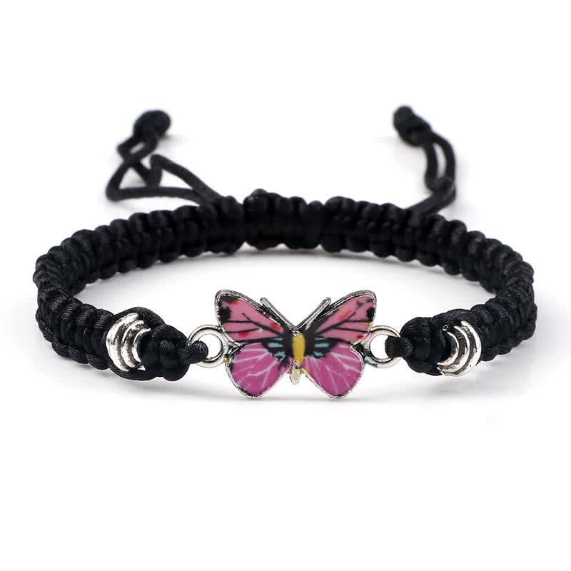 Pulsera con dije de mariposa y amor por la libertad de Mythstone