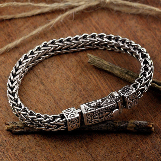 Mythstone Retro Dragon Keel Braided Design Balance Healing Bracelet