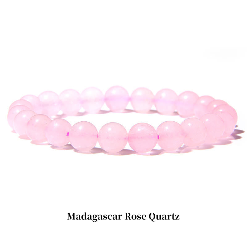 Mythstone Natural Stone Quartz Healing Beads Bracelet