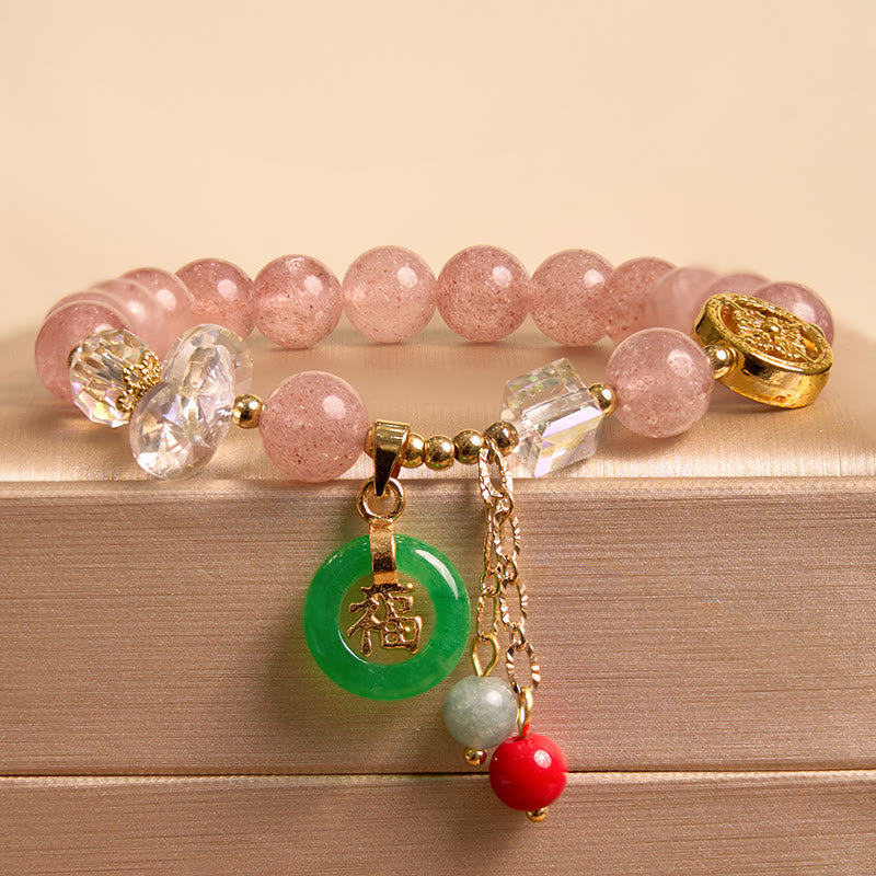 Mythstone Attracting Love and Protection Pink Bracelet Bangle Bundle