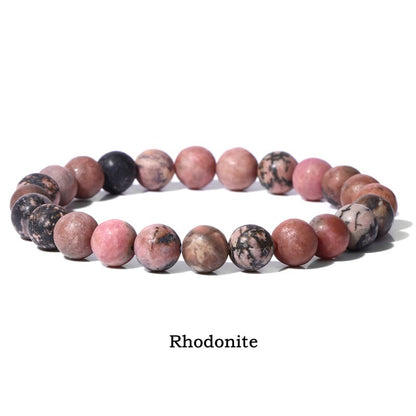 Mythstone Natural Stone Quartz Healing Beads Bracelet