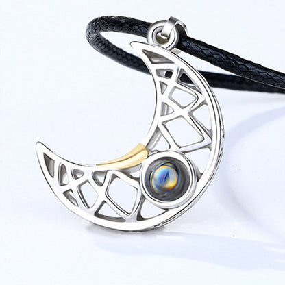 Mythstone Magnetic Sun Moon Couple Heart Protection Necklace Pendant