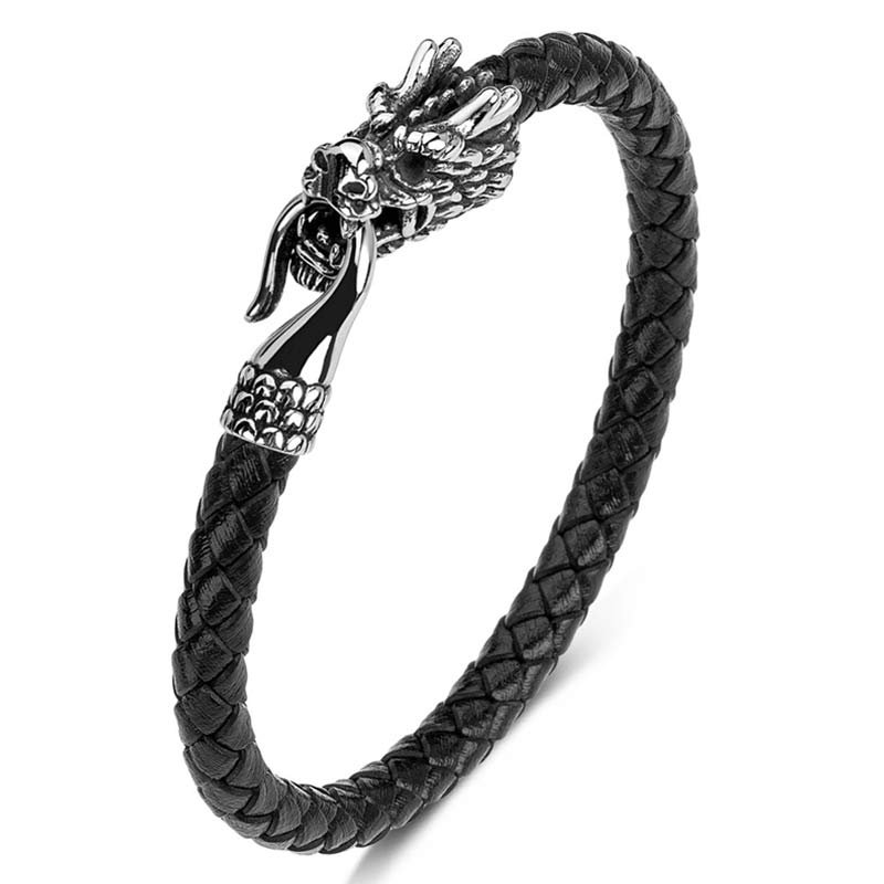 Mythstone Dragon Titanium Steel Protection Luck Bracelet