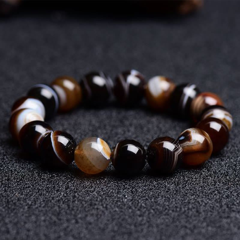 Mythstone Tibetan Sardonyx Happiness Positive Bracelet