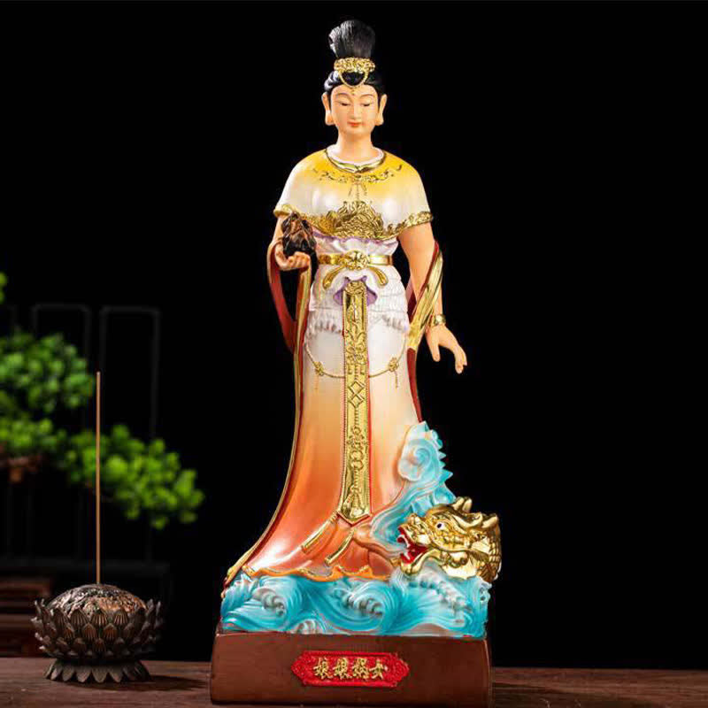 Mythstone Bodhisattva Nuwa Protection Resin Statue Home Decoration