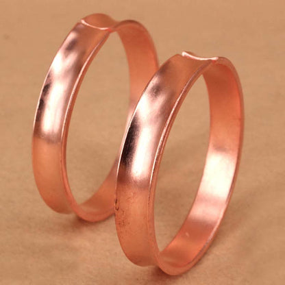 Mythstone Copper Wealth Luck Cuff Bracelet Bangle