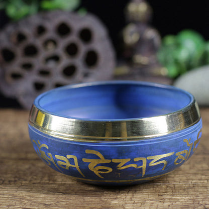 Mythstone Tibetan Sound Bowl Handcrafted for Relaxation Meditation Prayer Singing Bowl Set