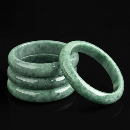 Mythstone Natural Jade Luck Wealth Bangle Bracelet