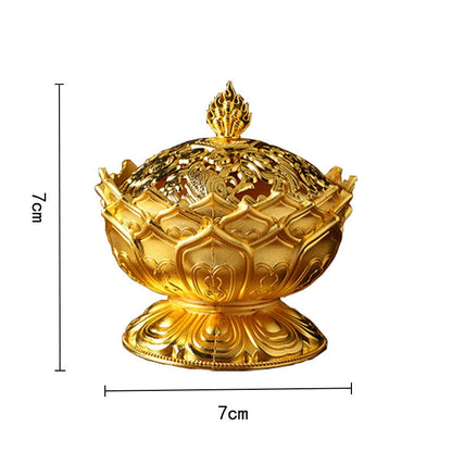 Mythstone Tibetan Lotus Shaped Purify Incense Burner