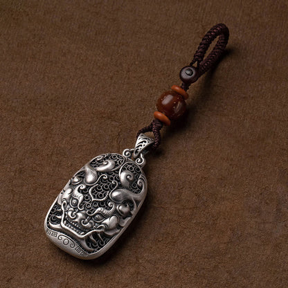 Mythstone PiXiu Wealth Copper Coin Key Chain