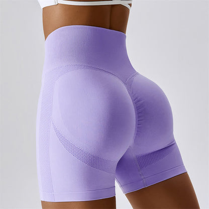 Mythstone Women Seamless Sports Fitness High Waist Yoga Workout Shorts