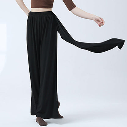 Mythstone Retro Loose Wide Leg Pants Casual Dance Women's Yoga Pants