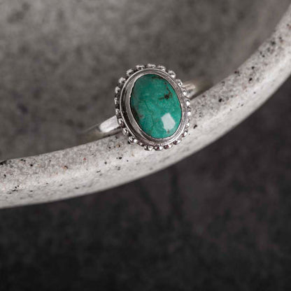 Mythstone 925 Sterling Silver Turquoise Wisdom Love Ring