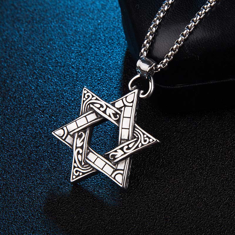 Mythstone Star of David Protection Necklace Pendant