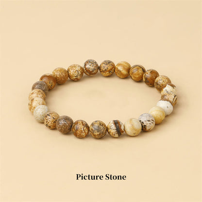 Mythstone Natural Stone Quartz Healing Beads Bracelet