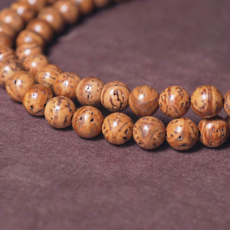 Mythstone 108 Mala Beads Bodhi Seed Wisdom Peace Tassel Bracelet