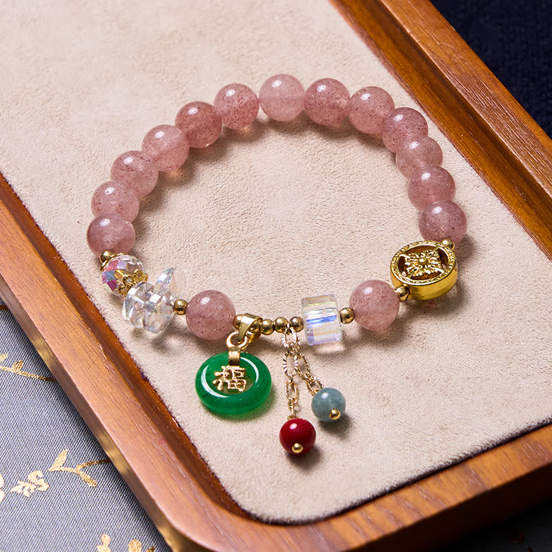 Mythstone Attracting Love and Protection Pink Bracelet Bangle Bundle